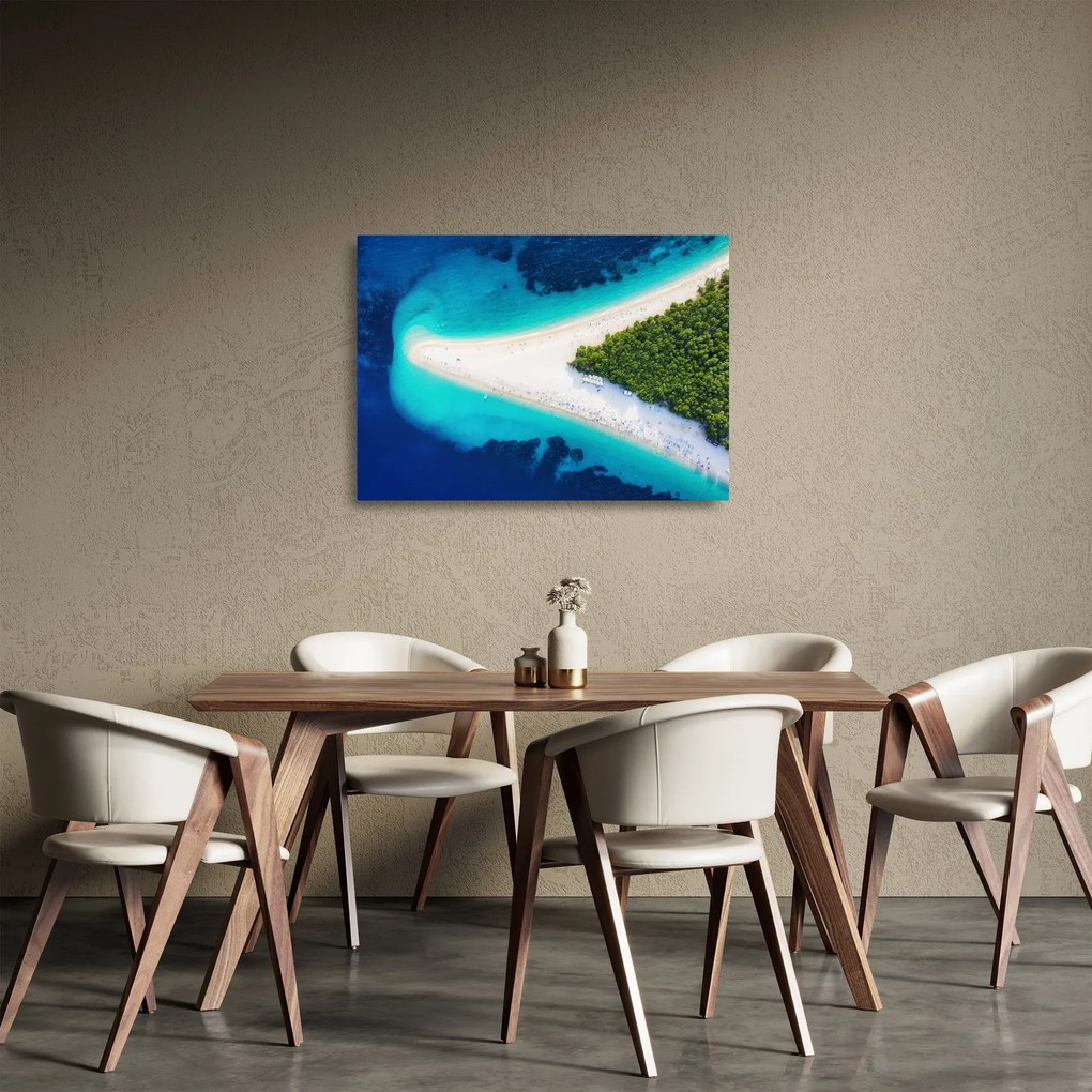 Kép - Ostrav Hvar, Horvátország (üvegen) (70x50 cm)