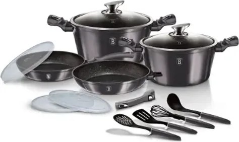 BerlingerHaus 13 részes edénykészlet Metallic Line Carbon Edition  BH/7059