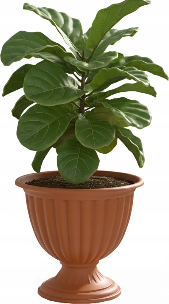 Kerek lábú virágtartó Ø 42 cm H 43 cm terrakotta műanyag