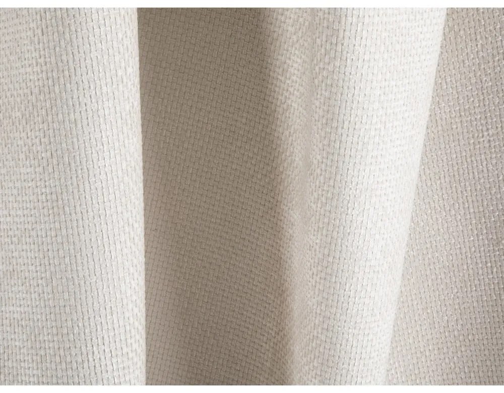 Krémszínű zsenília kinyitható-tárolóhelyes kanapé 262 cm Tonale – Cosmopolitan Design