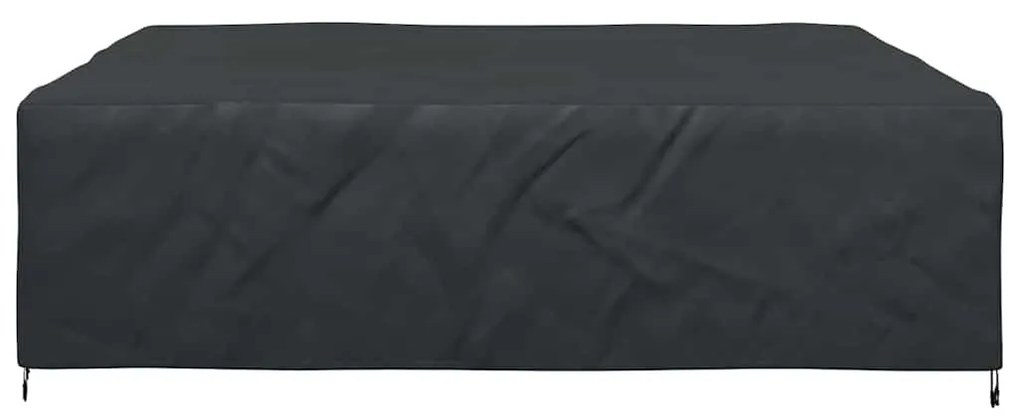 Kültéri bútorhuzat Fekete 260 x 260 x 90 cm 420D