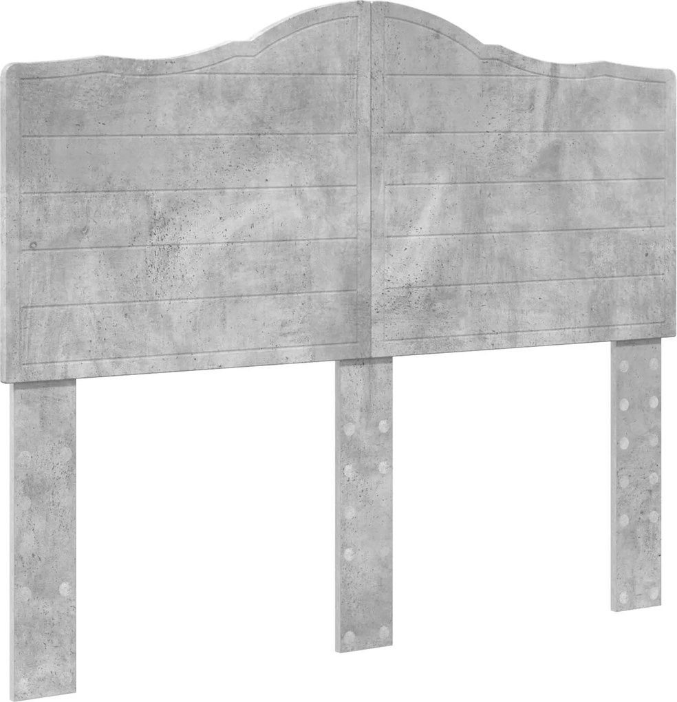 vidaXL Fejtámla Beton Szürke 135 cm Faanyag