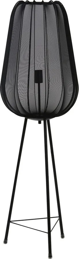 Fekete állólámpa (magasság 132 cm) Plumeria – Light & Living