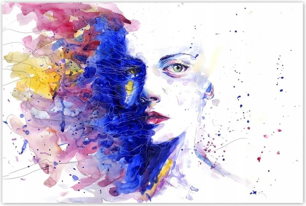 Poszterek 120x80 Akvarell Portré figura