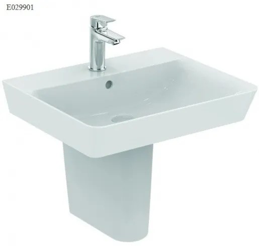 Ideal Standard Connect Air mosdó 55x46 cm fehér színben fényes felülettel középső nyílással E029901