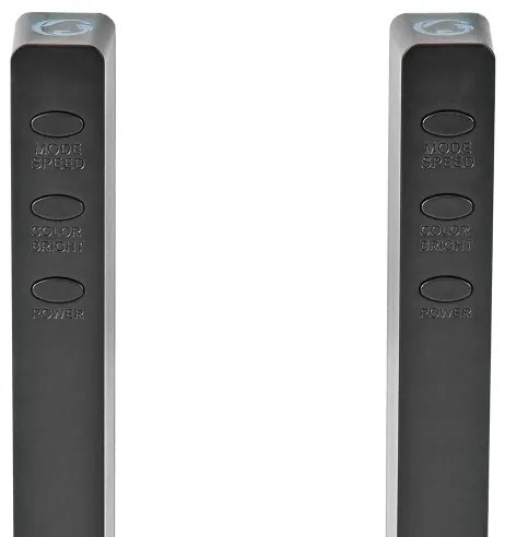 Nedis GALDP110BK - 2x LED RGB asztali lámpa, tölthető, 250 mAh