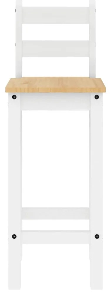 3 részes fehér tömör fenyőfa bárszett