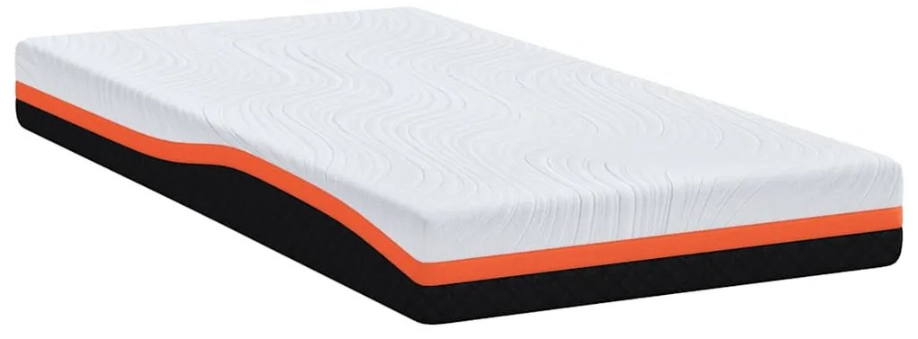 Matrac Fehér és Szürke 90 x 190 cm Gél Memóriahab
