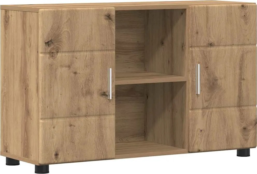 vidaXL Széf ajtóval FLORIN Artisan tölgy 88,5 x 30,5 x 55,5 cm Faanyag