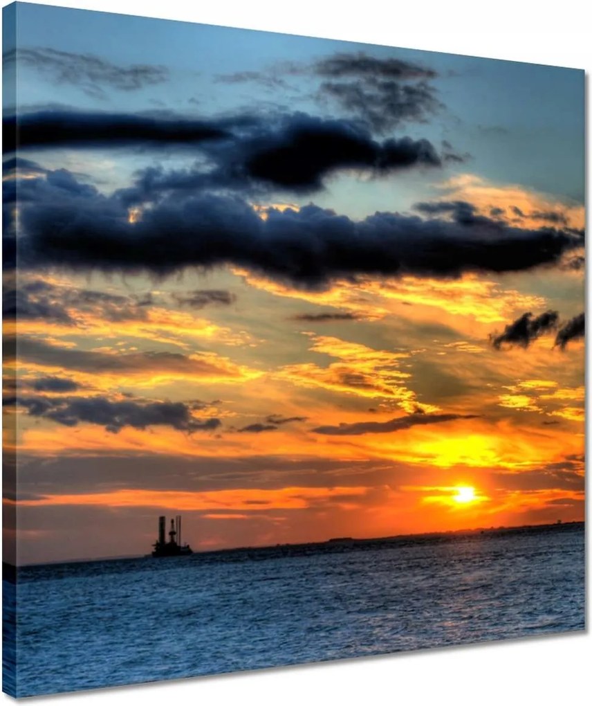 Vászonkép 40x40 Lenyugvó nap