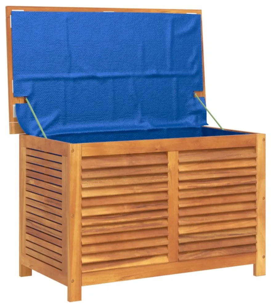 tömör akácfa kerti tárolóláda zsaluval 90 x 50 x 56 cm