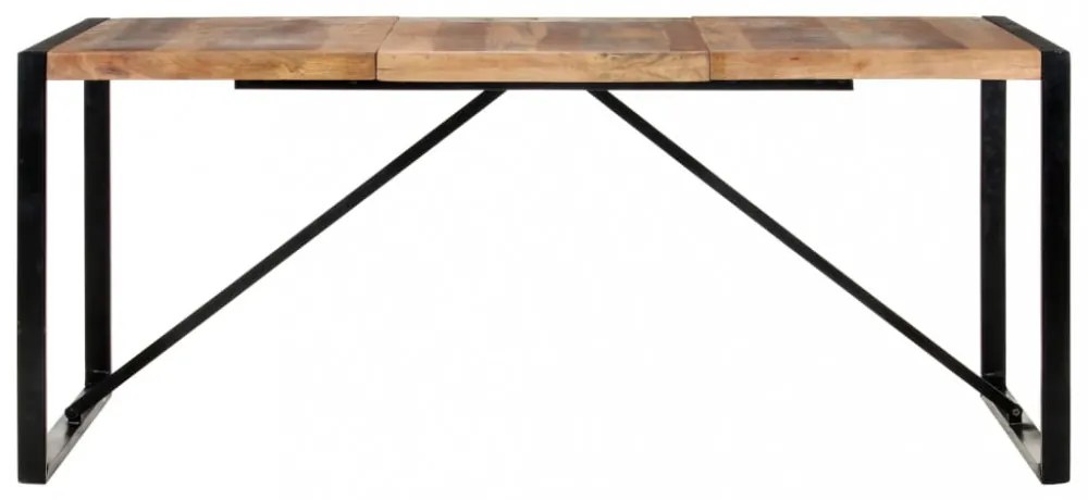 paliszander felületű tömör fa étkezőasztal 180 x 90 x 75 cm