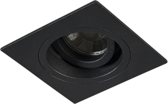 Okos, szögletes, fekete süllyesztett spotlámpa Wifi GU10-zel - Chuck