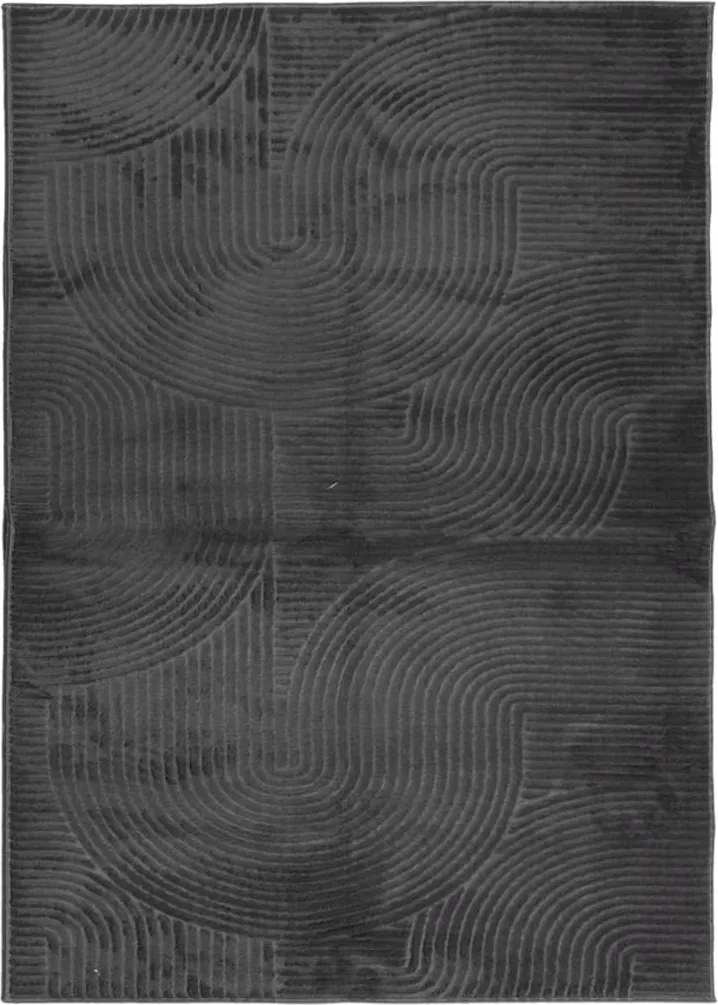 vidaXL IZA antracit rövid szálú skandináv stílusú szőnyeg 240 x 340 cm