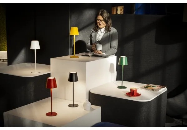 Kanlux 36324 - LED Dimmelhető asztali lámpa INITA LED/1,2W/1800 mAh IP54 fehér