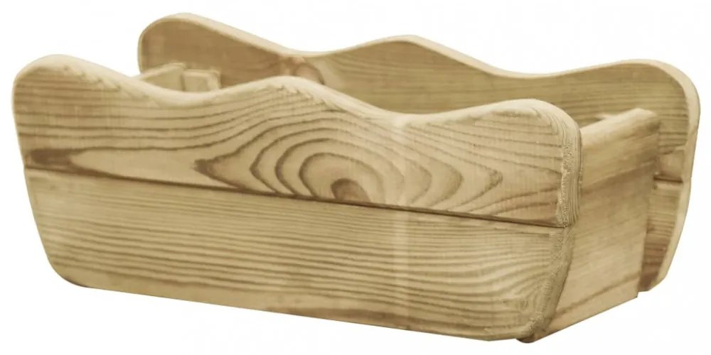 impregnált fenyőfa kerti magaságyás 50 x 18 x 18 cm