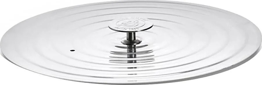 De Buyer 3460.03 - Univerzális rozsdamentes fedő alacsony falú serpenyőkhöz 26-28 cm