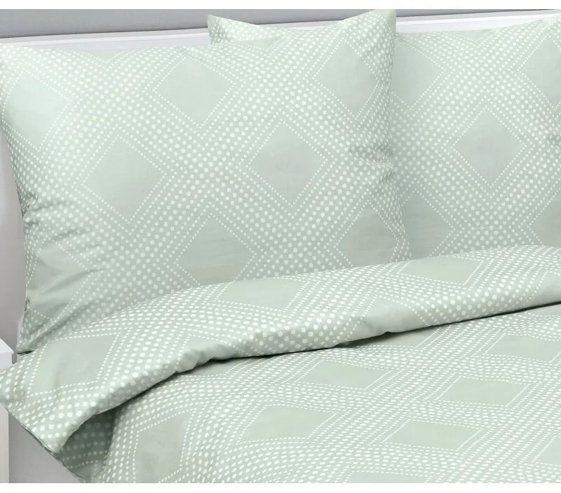 Bellatex szatén lepedő Linie menta , 140 x 200 cm,70 x 90 cm, 140 x 200 cm, 70 x 90 cm