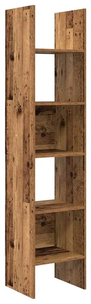 Könyvespolc Régi fa 40 x 35 x 180 cm Faanyag