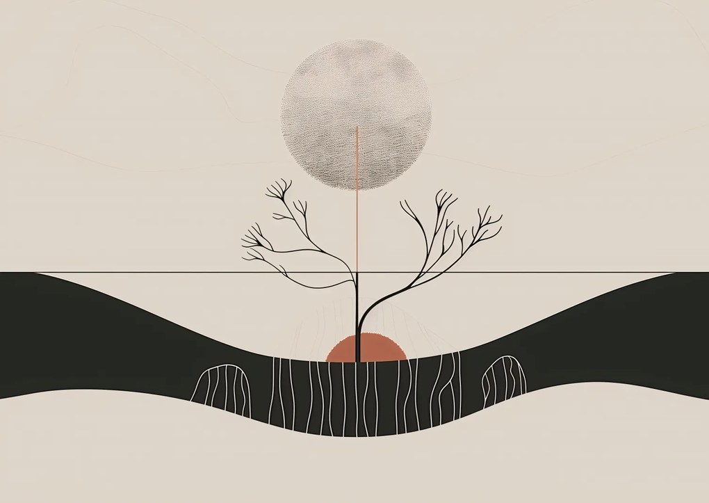 Poszter 84x59,5cm Téli Hold