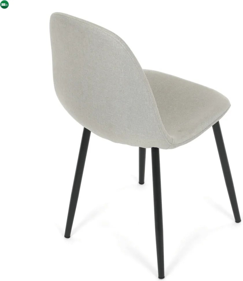 Jídelní židle, krémová, látka, CT-V2972 CRM2