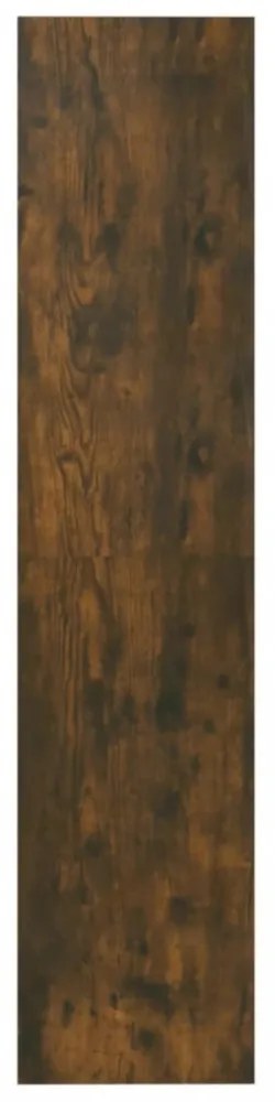 füstös tölgy színű fa könyvszekrény/térelválasztó 60x30x135 cm