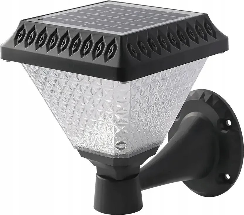 Kültéri LED-es napelemes kerti fali lámpa dekoratív távirányítóval V-tac