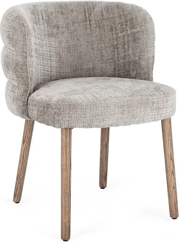 Szürke kárpitozott étkezőszék Ilma – Bizzotto