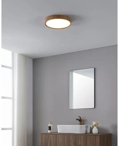 Eglo 901126-LED Fürdőszobai mennyezeti lámpa MUSURITA LED/14,6W/230V IP44 bézs