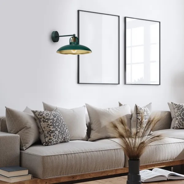 Brilagi - LED Fali lámpa FLAMENGO 1xE27/60W/230V zöld