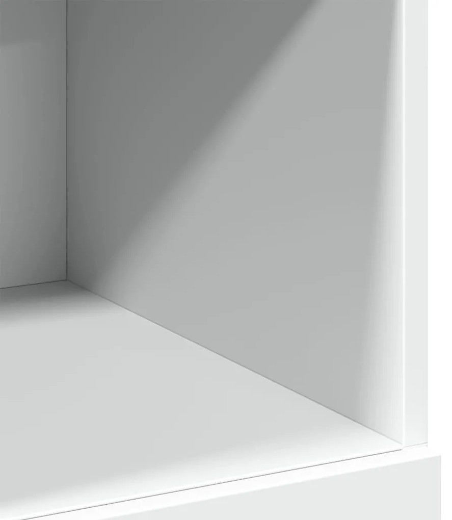 fehér szerelt fa magasszekrény 80 x 42,5 x 124 cm