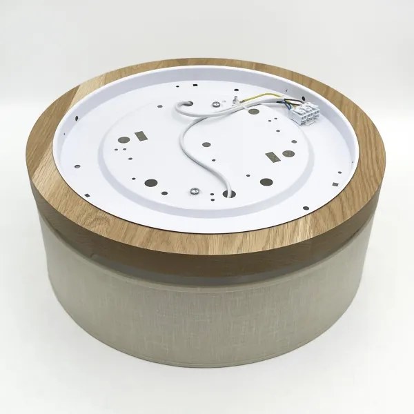 Brilagi - LED Mennyezeti lámpa BELLADONNA 2xE27/15W/230V átm. 40 cm krémes/tölgy