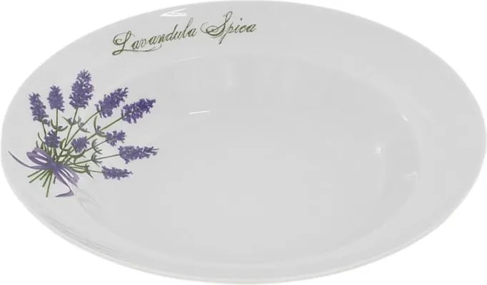 Lubiana Roma Ebédlő Tányér Mély Leveshez 1 db 24 cm Porcelán Levendula