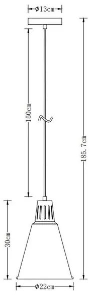 Lámpa Mennyezeti lámpatest GIANNI, 9974, AC220-240V, 50/60Hz, 1*E27, max.40W, IP20, átmérő 22cm, egyes, fekete/arany