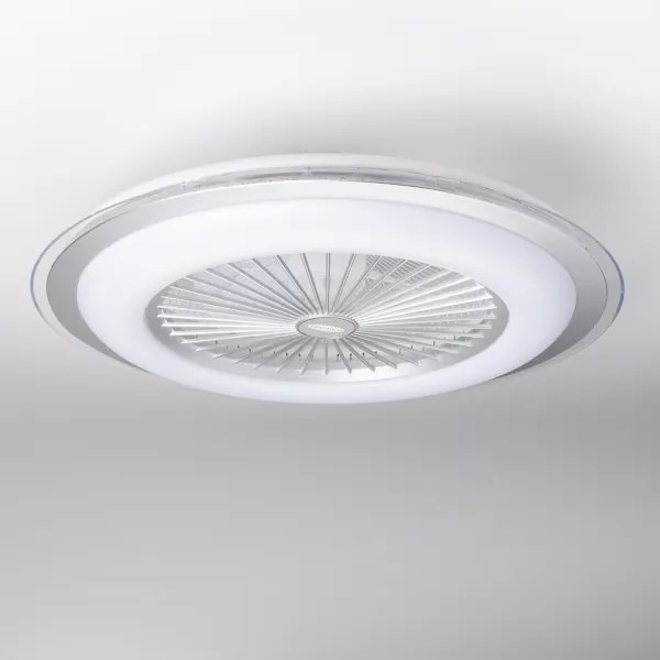 Brilagi - LED Dimmelhető lámpa ventilátorral RONDA LED/48W/230V ezüst + távirányító