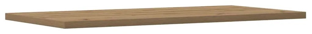 4 db kézműves tölgy színű szerelt fa fali polc 60 x 30 x 1,5 cm