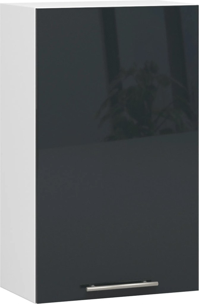 Akasztós Konyhaszekrény Olivia W50 H720 Fehér-grafit Fényes Akd