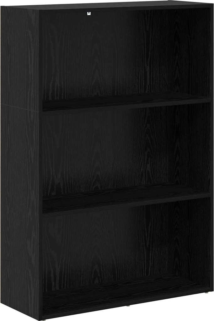 vidaXL Könyvespolc Fekete tölgy 60 x 30 x 76.5 cm Faanyag