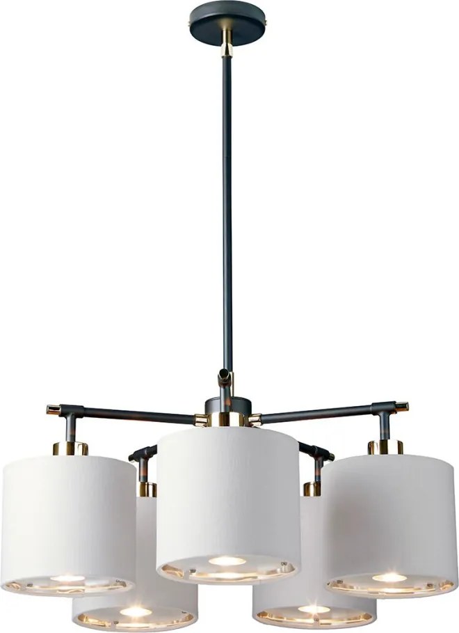 ELSTEAD BALANCE5-BKPN BALANCE Modern Csillár Fekete, Ezüst E27 IP20