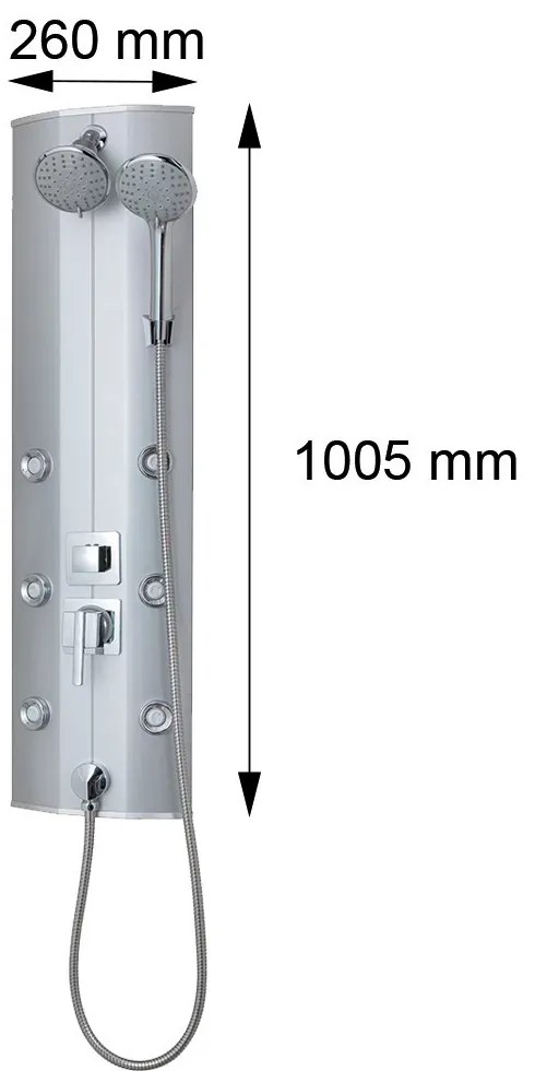 Moonlight 2 hidromasszázs zuhanypanel