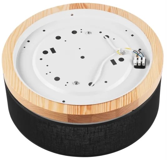 Brilagi - LED mennyezeti lámpa BELLADONNA 2xE27/15W/230V, 40 cm, fekete/fenyő