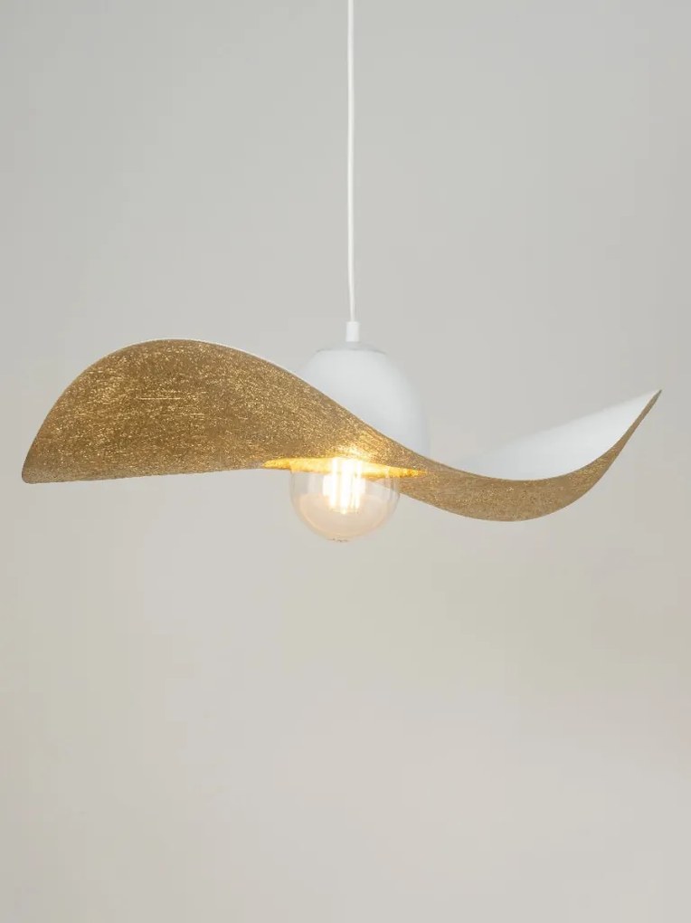 SIGMA LIGHTING 32345 KAPELLO Modern Függesztett Lámpa Fehér, Arany E27 IP20