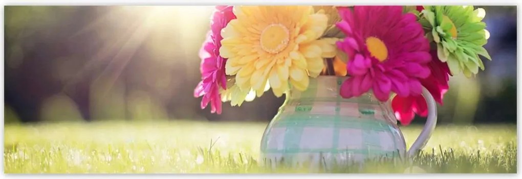 Poszterek 200x66 Virágcsokor a réten