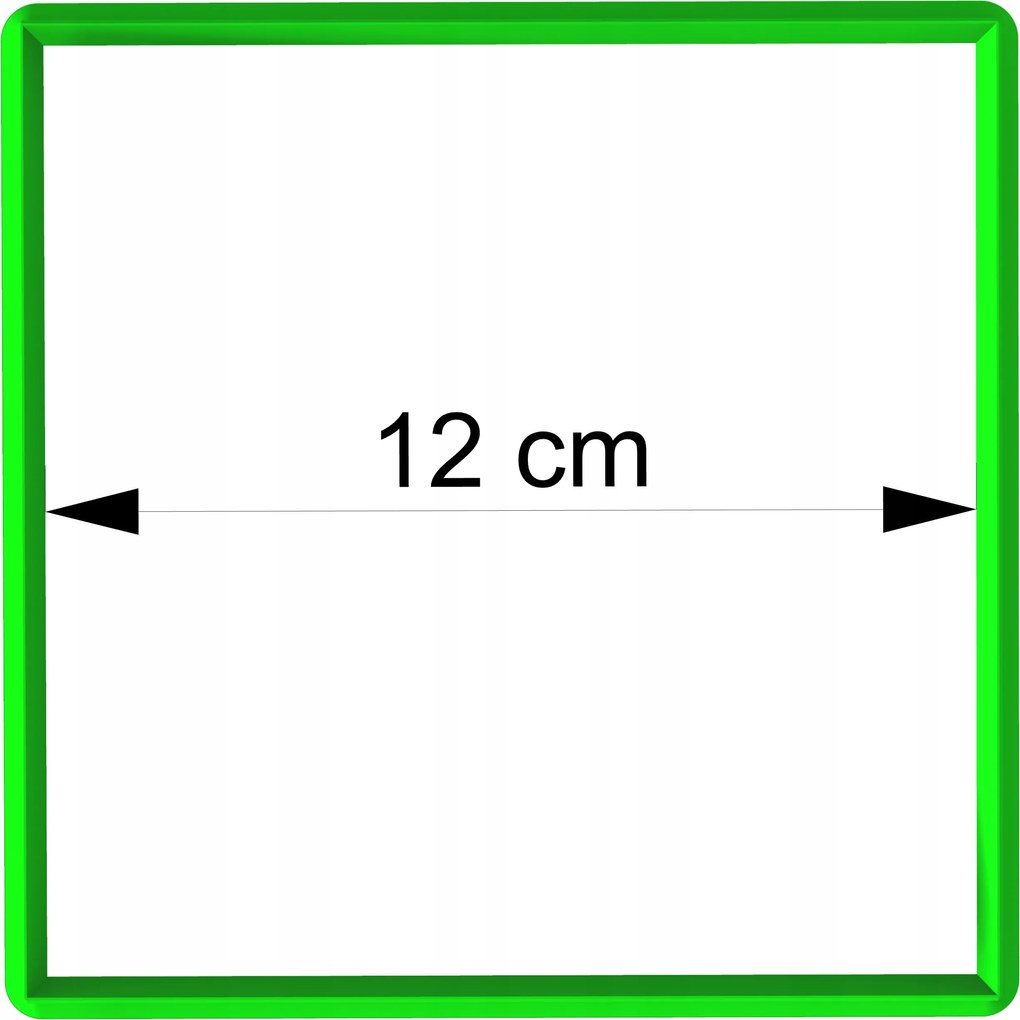 Foremka Lyukasztó Mézeskalács kiszúró geometrikus figurák Négyzet 12cm