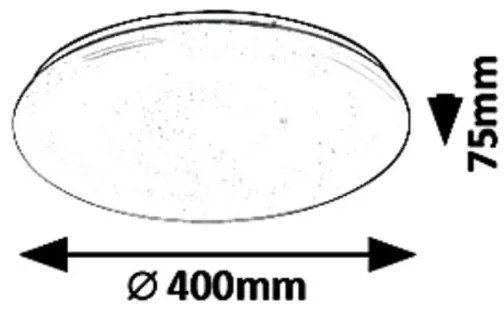 Rabalux 5449 - LED Dimmelhető mennyezeti lámpatest DANNY LED/36W/230V + távirányító