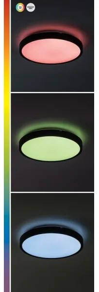 Rabalux 71441-LED RGB ALENZO 36W/230V IP44 Wi-Fi fekete mennyezeti lámpa