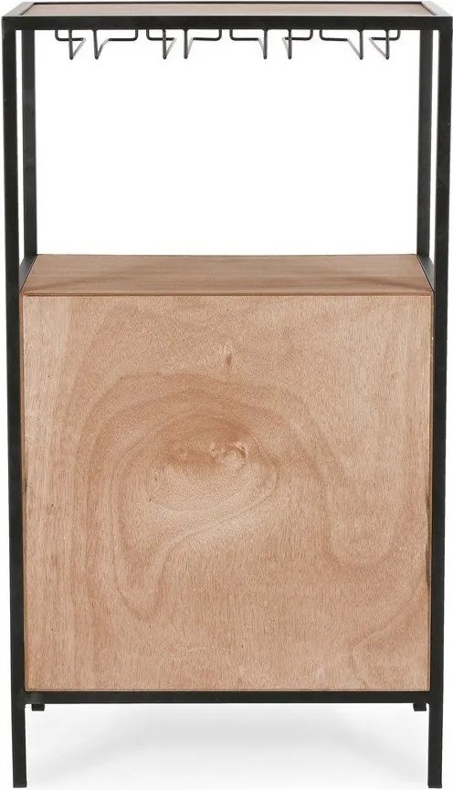 Natúr színű bortartó szekrény palackok száma 12, 51x91x30 cm Isaac – Yes Everyday