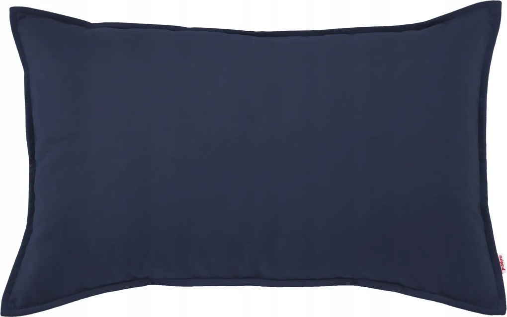 Dekorációs párna plüss sötétkék 30x50