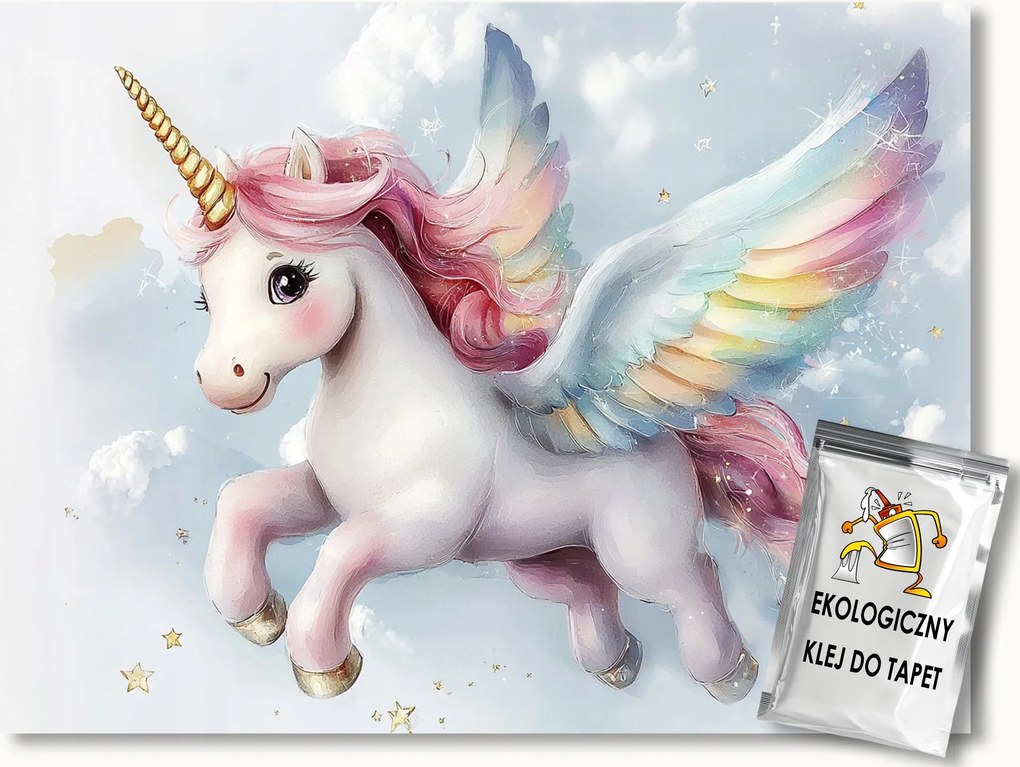 Fotótapéta Flizelina Ég Csillag Unikornis Fantázia Mese 104x70,5 ragasztó