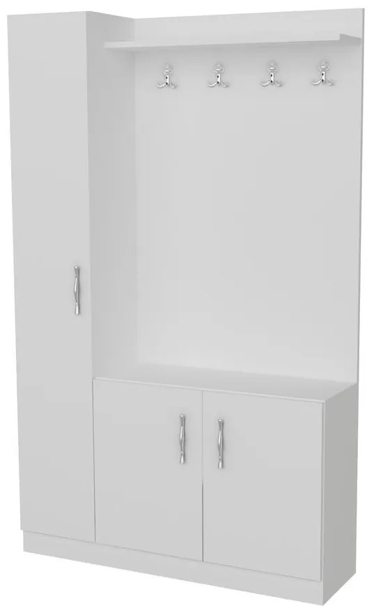Előszobafal Naturel - White